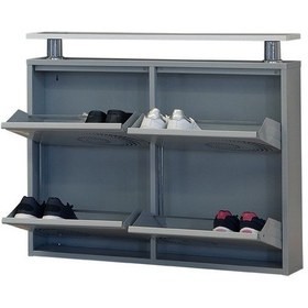 Resim Kaser Metal Gri Ayakkabılık 2+2 