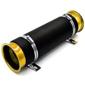 Resim Teltree 76mm Motor Performans Artırıcı Soğuk Hava Girişi Genişletilebilir Flex Boru - Altın 