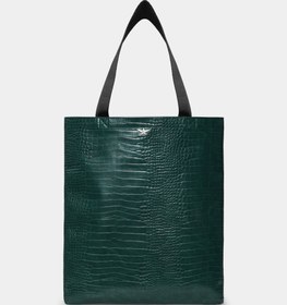 Resim SHOPPING S GREEN CROCO BAG - Green 