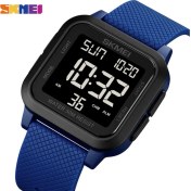 Resim Hanyang Mavi 2 Skmeı Açık Spor Izle Erkekler Alarm Chrono Saat 5bar Su Geçirmez Askeri Saatler LED Ekran Şok Dijital Saat Reloj Hombre (Yurt Dışından) 