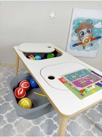 Resim MİRACLE 3D Çocuk Oyun Etkinlik Çalışma Masası Aktivite Masası 