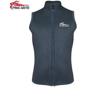 Resim Free-Moto Motorsikletçi Dik Yaka Neopren Yelek 