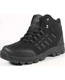 Resim Ayakcity X-Step Poliüretan Füme Erkek Suya Dayanıklı Outdoor Bot - Siyah - 38 