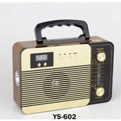 Resim Favori Teknoloji Ys-602 Nostaljik Radyo Usb Aux Bluetooth Radyo Yüksek Ses Kalitesi Yeni Nesil 