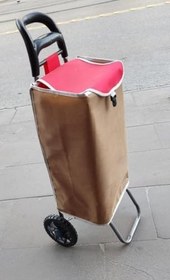 Resim Sağlam ve Dayanıklı Türk Malı Standart Pazar Arabası Rahat Alışveriş için Çift Tekerlekli El Arabası 