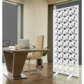 Resim Liar Ahşap Seperatör (Paravan) - KSP-35 - (18 mm) - (69 cm x 139 cm) - (Beyaz) 