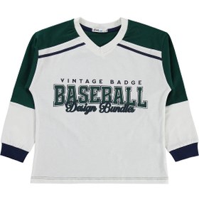 Resim Civil Boys Baseball Baskılı 10-13 Yaş Pijama Takımı - Yeşil - Yeşil / 10-11 Yaş 
