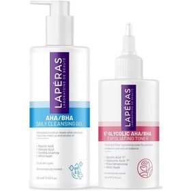 Resim Aha/bha Günlük Temizleme Jeli + 5% Glycolic Tonik Cilt Temizleme Seti 