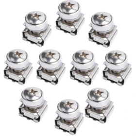 Resim 2 Adet 10 Paket M5 Kafes Kuruyemiş Vida Çamaşır Makineleri Raf Dağı Veri Dolapları Için 16MM 2 Adet 
