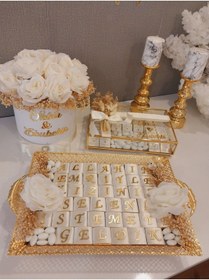 Resim ARMAĞAN BEBEK NİKAH ŞEKERİ Kiz Isteme Cikolatasi,kız Isteme Çicegi,cam Kutu Çikolata 