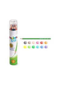 Resim Carioca Tita Metal Tüp Kuru Boya Kalemi 12'li 