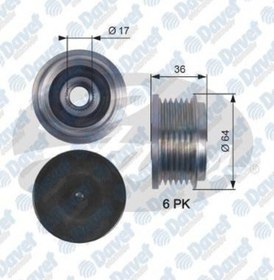 Resim Alternator Kasnagı Rulmanlı Ducato Boxer Jumper Transıt Tourneo 2.2hdı 2.2tdcı A 