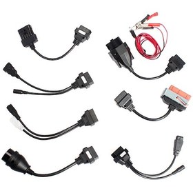 Resim Elm327 Araç Kablo Seti 8'li Obd2 Arıza Tespit 16 Pin Dönüştürücü 