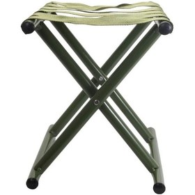 Resim T.concept Dekoratif Rahat Konforlu Katlanabilir Metal Kamp Taburesi Yeşil 