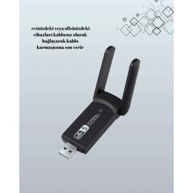 Resim Esranın Dünyası USB Wifi Adaptör – 1200 Mbps Hız RSKRG34-ESRDNS 