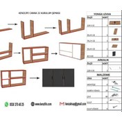 Resim Kenzlife Hazır Mutfak Canna22 Cvz 060x120x22 Mutfak Banyo Dolabı 