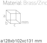 Resim System Steplıne Duvara Monte Diş Fırçalığı Gold Renk 128X103X131 Mm 
