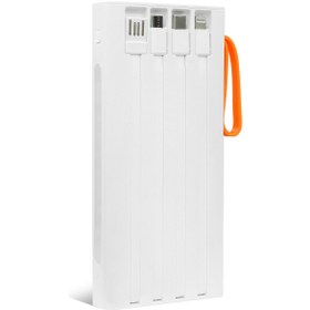 Resim Powerway 10.000 Mah Pd 22.5W Dahili Kablolu Hızlı Şarj LED Fener Gerçek 10.000 Mah QC10 Powerbank 