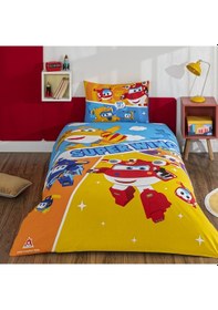 Resim Taç Lisanslı Harika Kanatlar Fliying Tek Kişilik Pamuk Nevresim Takımı 000000001000050022 Çok Renkli 