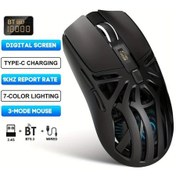 Resim Besthome1 Hxsj 6 Tuşlu Şarj Edilebilir Kablosuz Beyaz Mouse: 3 Mod, Pil Göstergeli, Ev/oyun/ofis Diğer 