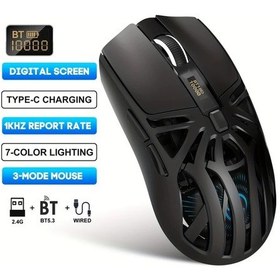 Resim Besthome1 Hxsj 6 Tuşlu Şarj Edilebilir Kablosuz Beyaz Mouse: 3 Mod, Pil Göstergeli, Ev/oyun/ofis Diğer 