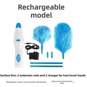 Resim Teltree 360 Derece Döner Şarjlı Elektrikli Toz Alma Aleti - Büyük Kollü, Verimli Temizleme, İç/dis Kullanım, Dayanıklı Malzeme 