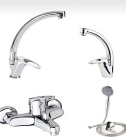 Resim Genel Markalar 5 Yıl Garantili Bat Seti 4 Lü Banyo-lavabo-mutfak-duş Seti 