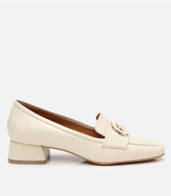 Resim Hotiç Kadın Deri Ekru Tokalı Kalın Topuklu Klasik Loafer 01ayh304000a400 Kemik-ecru Kemik 