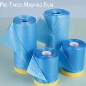 Resim Yüksek Performanslı Önceden Tapatılmış Maskleme Filmi - Otomotiv ve Boyama için PE Plastik Tabak, Kalıntısız, Boyacılar İçin İdeal, Dayanıklı ve Kolay Çekilebilir, Otomotiv Boyacı Bantı | Kalıntısız Maskleme | Kolay Çekilebilir Film 