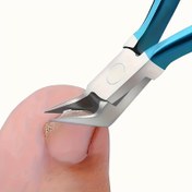 Resim Profesyonel Batık & Kalın Tırnaklar için Ayak Tırnak Makası - Mavi Saplı Ultra Keskin Kesici, Evde Manikür ve Pedikür için Hassas Kesici 