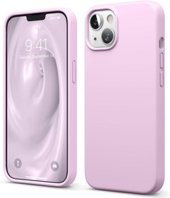 Resim elago Liquid Silicone Case iPhone 13 (6,1 inç) ile uyumlu, yüksek kaliteli silikon, çepeçevre koruma cep telefonu kılıfı: 3 katmanlı yapı koruyucu kılıf, çizilmeye karşı dayanıklı yumuşak mikrofiber 