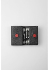 Resim Cengiz Pakel Hakiki Deri Gizli Mıknatıs Detaylı Unisex Cüzdan - 13708 - Siyah 13708-siyah 