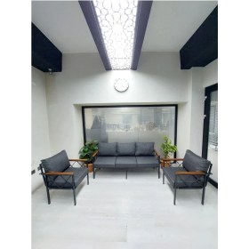 Resim Adım Shops Safir Balkon-Bahçe-Kafe Çay Seti Koltuk Oturma Takımı-Oturma Grubu 