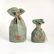 Resim Willowhaven Vintage Yeşil Ağır Hizmet Çadır Bezi Çekmeceli 13 İnç Kampçılık Çantası Yeşil 