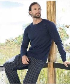 Resim Aydoğan Erkek Modal Uzun Kollu Pijama Takımı 3437 - 1 Adet 001 