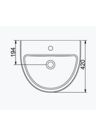 Resim Seramiksan Natura Lavabo 50CM 