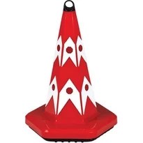 Resim Starline Kedi Gözlü Trafik Konisi 50Cm (Ut5021) Agırlıklı 