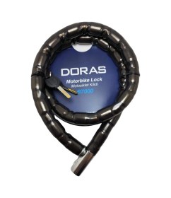 Resim B7000 Köprülü Motosiklet Kilidi 120x22 Siyah 