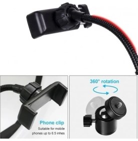 Resim Asfal 210 cm Tripod -Led Halka Işık Youtuber Tiktok Makyaj Stüdyo Işığı Ring Light 