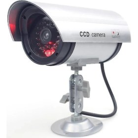 Resim BDZ Mall Ca-11-03 Kukla Sahte Bullet Flaş LED Cctv Kamera Metal Braketi ile Su Geçirmez Güvenlik Kamera (Yurt Dışından) 