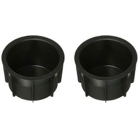 Resim 4runner 2010-2020 İçin Bardak Tutucu Kauçuk Astarları - 2 Parça Set Siyah. 
