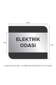 Resim Karınca Shop OFİS KAPI İSİMLİĞİ - ELEKTRİK ODASI 