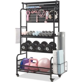 Resim Rane Yoga Pilates Kettlebell Yoga Roller Mat Dambıl Aksesur Standı 