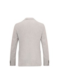 Resim Hatemoğlu Gri Slim Fit Mono Yaka Klasik Ceket 36304 Gri 