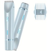 Resim Gateesat Mavi 2'si 1 Arada Çift Başlı Islak Kuru Elektrikli Epilatör Ağda Makinesi 