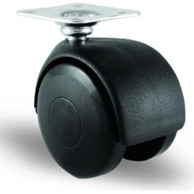 Resim Ofis Koltuk Dolap Etejer 360 Derece Döner Tablalı, Plastik Mobilya Tekerleği 40 mm 10 Adet 