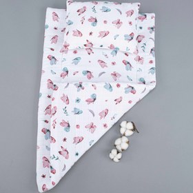 Resim Alt Açma Matı ve Yastık - Çift Taraflı - Kelebekler 