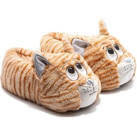 Resim Twigy Pompik Kadın,Garson Boy Hayvanlı Panduf Bej 36/41 EE0536 Bej 