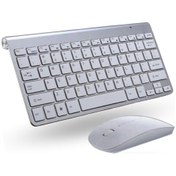 Resim Büro Ev Ofis Bilgisayarı İçin Gri Wifi Kablosuz Klavye Mouse Seti Diğer 