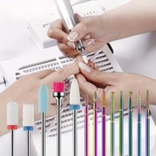 Resim 13 Parça Tırnak Matkap Ucu Seti, Tırnak Sanatı Rhinestone Araçları, Akrilik Pedikür Çıkarıcı, Tırnak Cila Temizleme Fırçaları, Manikür & Pedikür Araçları, Kokusuz 